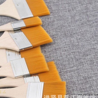 直销尼龙油画板刷丙烯颜料尼龙画笔刷烧烤刷油漆刷艺江南图2