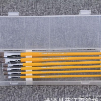 乐琦尔8115狼毫油画笔长杆黄色清漆 美术画材用品 丙烯颜料专用笔