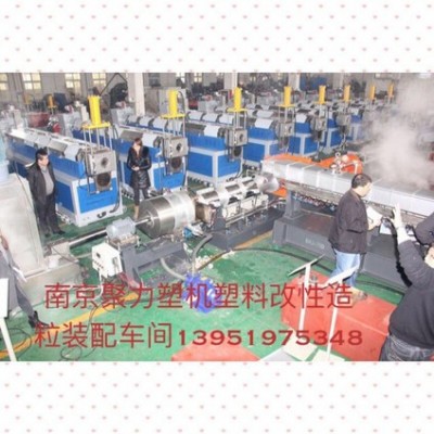 工程塑料双螺杆造粒机   色母粒造粒机   塑料抽粒机 硫酸钡造粒机    南京聚力化工机械有限公司官方网站图2