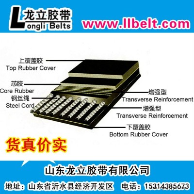 硕龙钢丝绳芯输送带 钢丝胶带 橡胶传送带 防静电传送带图3