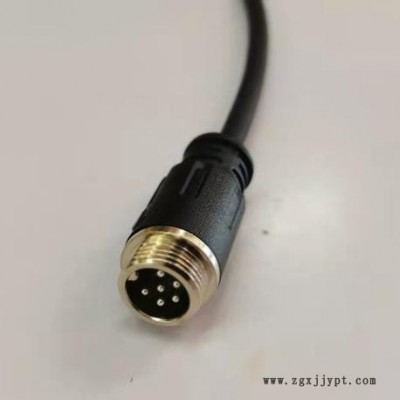 加工焊接 GX12 GX16 GX20 带线 注塑航空 插头 插座 2P针5芯8芯电缆连接器图5