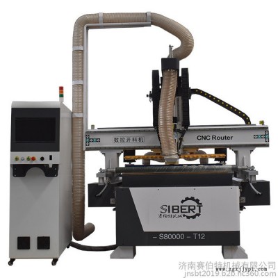 赛伯特 12把直排换刀全自动 济南板式家具数控加工中心 郑州吸塑门板开料机图7