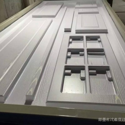 板式家具加工设备 全自动双工位橱柜门板真空覆膜吸塑PVC膜覆膜机异性贴面机图3
