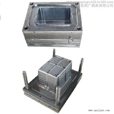 工业大型胶箱模具工厂设计加工生产制造pp箱筐模具 周转箱模具注塑成型工艺图8