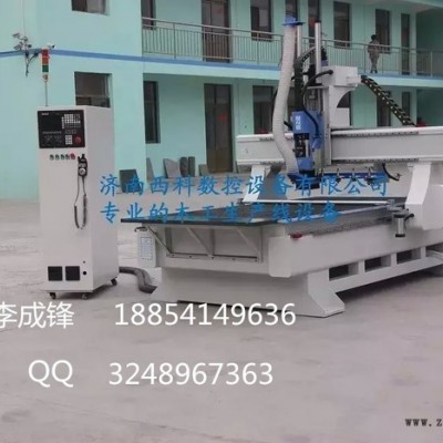 供应承德地区吸塑门板雕刻机/木制工艺木工重盘式换刀加工中心图2
