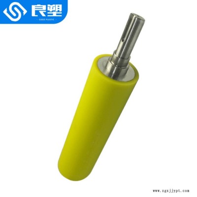 深圳 良塑 PU胶滚 硅胶辊 动力辊轴 铁芯滚筒 传送带滚筒 定制加工图4