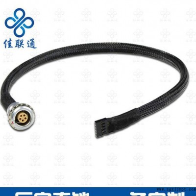 佳联通推拉自锁连接器线束定制电源数据 信号线缆焊接注塑加工费图3