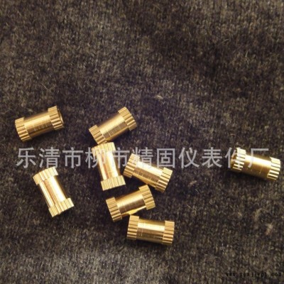 精固【工厂】加工定制M4*9*6型 滚花螺母/注塑用螺母/铜嵌件 通孔图2