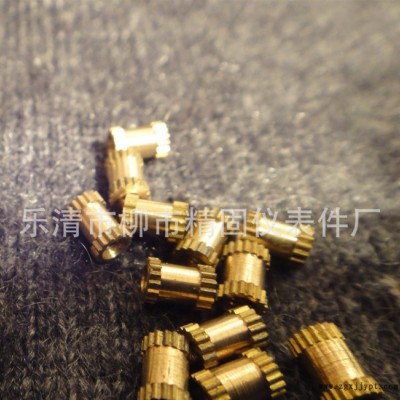 精固【工厂】加工定制M4*9*6型 滚花螺母/注塑用螺母/铜嵌件 通孔图3