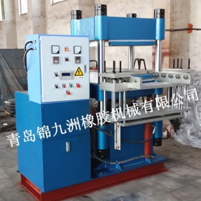 160T   PLC全自动推拉顶出橡胶平板硫化机，全自动橡胶平板硫化机图1