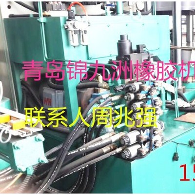 PLC全自动触摸屏显示双联一体抽真空硫化机图1