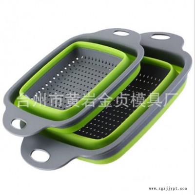 专业折叠篮模具开模POM塑胶折叠篮模具软胶折叠沥水篮模具加工包胶篮模具制造图3