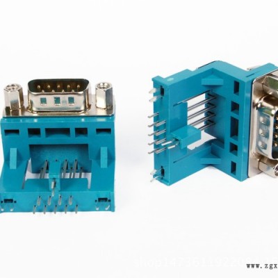 悬空架高连接器DR9公悬空三只脚PBT全绿 连接器直销 电脑连接器图1