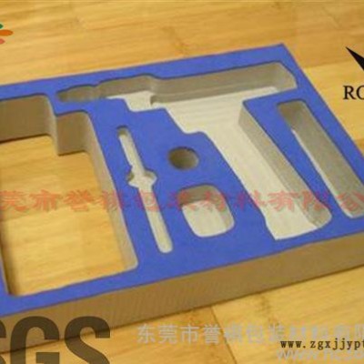 **白色EVA表面彩色绒布护角 专业加工EVA制品图1