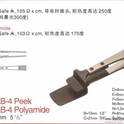【电臻】瑞士直供Rubis Wafer handling tweezers 镊子43LB-4 Peek图2
