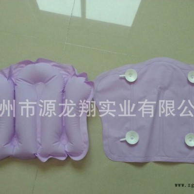 EVA充气浴枕高端充气洗澡靠枕带吸盘充气坐垫图2