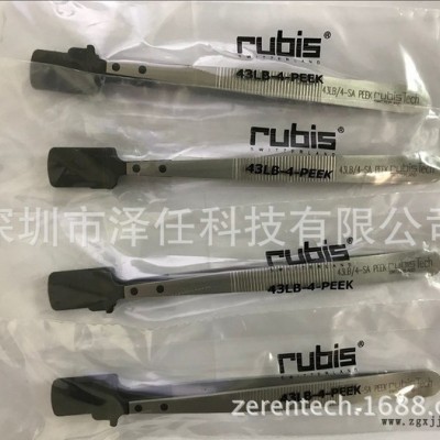 Rubis镊子43LB/4-PeeK 4寸硅晶片镊子 4寸晶圆镊子 ESD防静电镊子图2