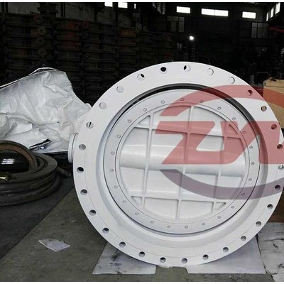 PN10-DN200化工部法兰式不锈钢304手动蝶阀PTFE密封可配电动气动图8