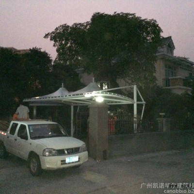 PVC膜结构车篷 空间结构张拉索膜建筑 法拉利PVDF膜结构圣戈班PTFE膜材图3