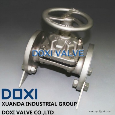 供应东信阀门（DOXI）衬氟隔膜阀衬PFA FEP PTFE防腐隔膜阀化工阀图2