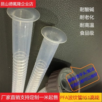 特氟龙弹簧管定制，来图即可当天加工，做完即发。PTFE、FEP、PFA管道聚四氟乙烯接头，四氟流延膜、波纹管、螺纹管图2