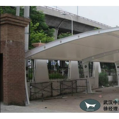 武汉中邦美业钢膜结构工程有限公司Q235B钢材、PVDF膜材、PTFE膜材 钢结构施工图2