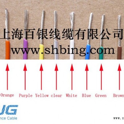 上海百银高温线MIL-W-16878/4 PTFE绝缘导线电气设备用电缆图2