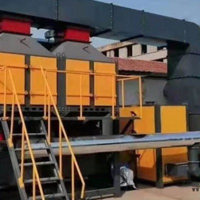 4万风量离线催化燃烧设备 再生料废气处理催化燃烧 工业印刷化工催化燃烧图2