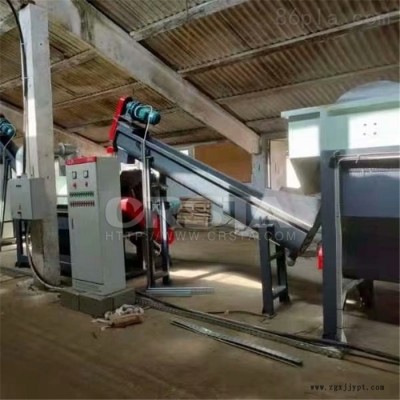 广东ABS电源废塑料处置破碎清洗机，电源外壳粉碎去漆洗水再生机图2
