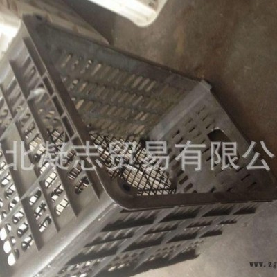直销经典40#小筐一次性黑色塑料筐胶框再生料可回收绿色环保图3