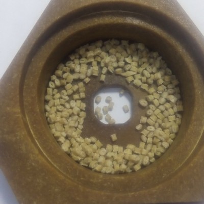上海火弟塑料+PE再生料+竹纤维木塑颗粒 低碳改性塑木粒子秸秆玉米淀粉颗粒图2