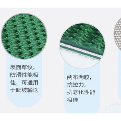 绿色pvc草带  绿色pvc草带厂家  绿色pvc草带报价 pvc工业皮带 平面pvc输送带图6