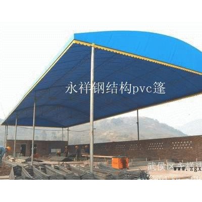 成都轻钢结构pvc大棚 停车棚  pvc雨棚图3