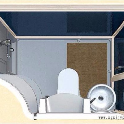 那波利N1216款PMMA防水整体卫生间集成卫浴一体式沐浴房