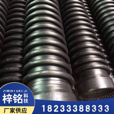 廊坊梓铭克拉管 高密度聚乙烯缠绕增强管DN300 SN8PE市政排污管排水管图1