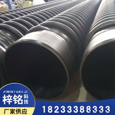 廊坊梓铭克拉管 高密度聚乙烯缠绕增强管DN300 SN8PE市政排污管排水管图3