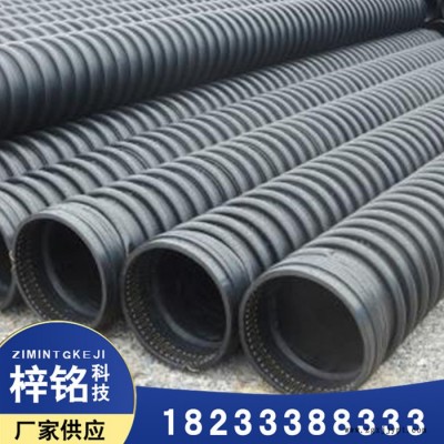 廊坊梓铭克拉管 高密度聚乙烯缠绕增强管DN300 SN8PE市政排污管排水管图6