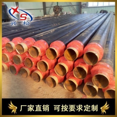 莱州市兴松133*4聚乙烯保温管 高密度聚乙烯外护保温管 塑套钢保温管图5