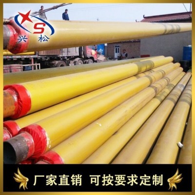 莱芜市兴松189*4高密度聚乙烯外护聚氨酯复合保温管厂家图6