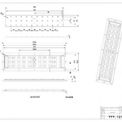 MITSUBISHI/三菱PMMA路灯透镜 HILL-30W CREE-XPE路灯透镜 角度70X120度 棱镜、透镜图4