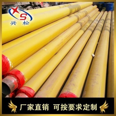 兴松品牌聚氨酯保温高密度聚乙烯外护预制直埋保温管图6