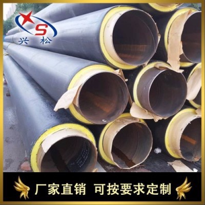 兴松品牌聚氨酯保温高密度聚乙烯外护预制直埋保温管图4