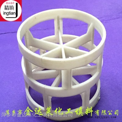 φ25塑料鲍尔环填料  阻燃型聚丙烯 PVC CPVC PF萍乡金达莱塑料填料 PVC塑料鲍尔环图2