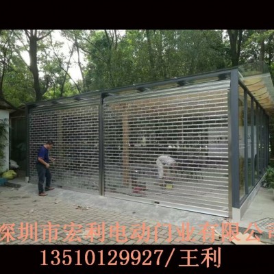 世界之窗不断片质量好pvc电动水晶卷闸门 pvc卷闸门价格图2