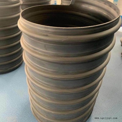 内蒙古巴彦淖尔盟联塑HDPE增强钢带螺旋波纹管 排水管直销 HDPE钢塑缠绕管