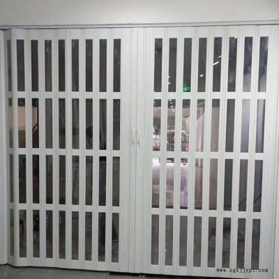 PVC折叠门商场折叠门商铺PVC折叠门透明折叠门厨房折叠门家用隔断门图4