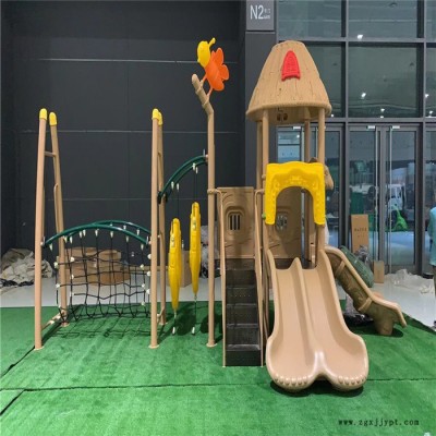 金色童年 幼儿园pvc地胶 游乐设备 滑梯定制生产