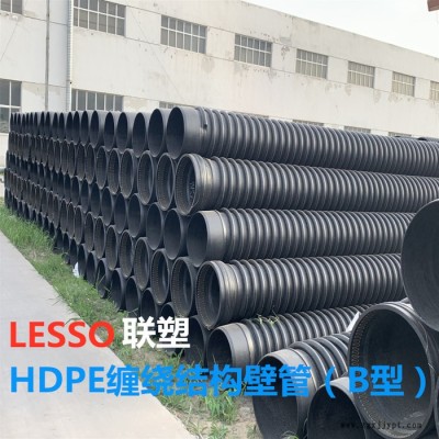 联塑HDPE缠绕结构壁管B型管、联塑hdpe中空壁缠绕管克拉管、联塑克拉管图3
