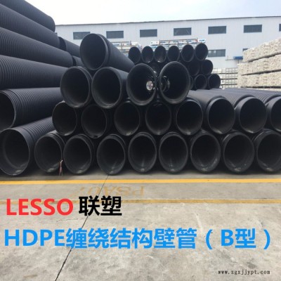 河北联塑HDPE克拉管（B型）/聚乙烯克拉管SN8/联塑HDPE缠绕管B管图5