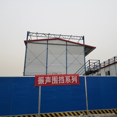 振声专业生产  临时彩钢围挡 PVC围挡 夹心围挡 市政围挡 道路临时围挡图2